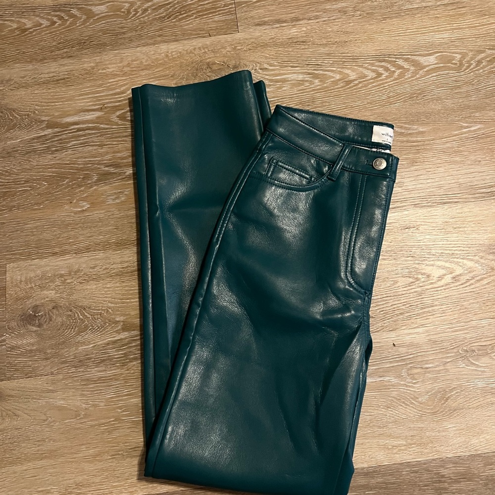 Aritzia melania leather pants